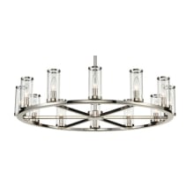 Revolve 12 Light 33" Wide Taper Candle Chandelier