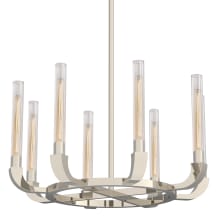 Flute 8 Light 34" Wide Ring Chandelier