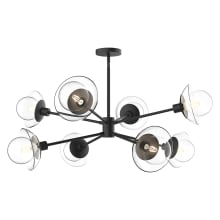 Francesca 8 Light 40" Wide Chandelier with Clear Glass Shades