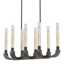 Flute 8 Light 35" Wide Linear Chandelier