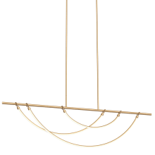Aryas 60" Wide LED Linear Chandelier