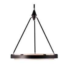 Duo 24" Wide LED Drum Chandelier