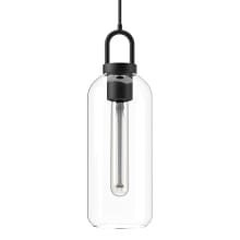 Soji 5" Wide Mini Pendant with Clear Glass Shade