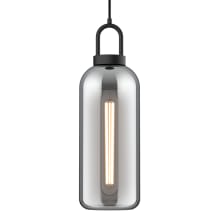 Soji 5" Wide Mini Pendant with Smoked Glass Shade