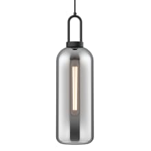 Soji 6" Wide Mini Pendant with Smoked Glass Shade