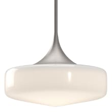 Lincoln 14" Wide Pendant with Glossy Opal Glass Shade