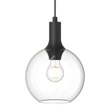 Castilla 8" Wide Mini Pendant with Clear Glass Shade