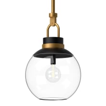 Copperfield 12" Wide Pendant with Clear Glass Shade