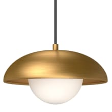 Rubio 11" Wide Pendant with Opal Glass Shade