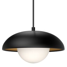 Rubio 11" Wide Pendant with Opal Glass Shade