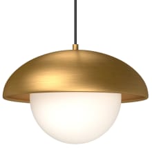 Rubio 16" Wide Pendant with Opal Glass Shade