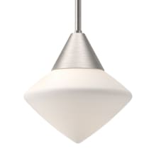 Nora 8" Wide Mini Pendant with Opal Glass Shade