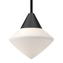 Nora 8" Wide Mini Pendant with Opal Glass Shade