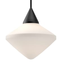 Nora 14" Wide Pendant with Opal Glass Shade