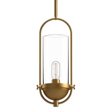 Cyrus 8" Wide Outdoor Mini Pendant with Clear Glass Shade