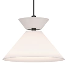 Chapelle 22" Wide Pendant with Linen Shade