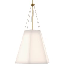 Manila 3 Light 23" Wide Pendant with Linen Shade