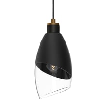 Capri 5" Wide Mini Pendant with Clear Glass Shade