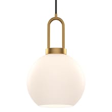 Soji 8" Wide Mini Pendant with Frosted Glass Shade