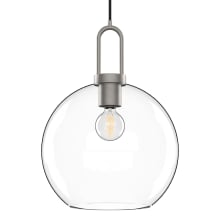 Soji 10" Wide Mini Pendant with Clear Glass Shade