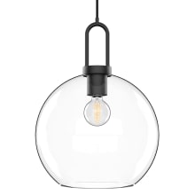 Soji 10" Wide Mini Pendant with Clear Glass Shade