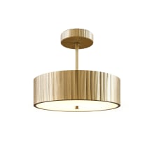 Kensington 2 Light 12" Wide Semi-Flush Drum Ceiling Fixture