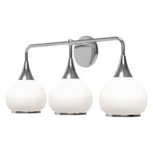 Hazel 3 Light 27" Wide Bathroom Vanity Light with Opal Glass Shades