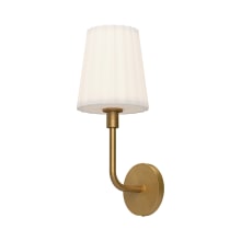 Plisse 18" Tall Wall Sconce with Opal Glass Shade