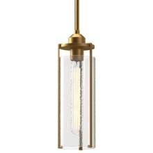 Belmont 6" Wide Mini Pendant with Clear Water Glass Shade