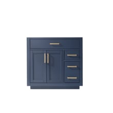 Ivy 36" Single Free Standing Vanity Cabinet Only - Less Vanity Top