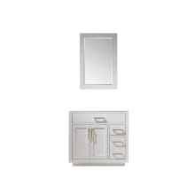 Ivy 36" Single Free Standing Vanity Cabinet - Less Vanity Top