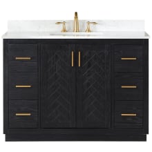 Gazsi 48" Free Standing Single Basin Vanity Set with Cabinet and Stone Composite Vanity Top