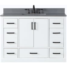 Monna 48" Free Standing Single Basin Vanity Set with Cabinet and Stone Composite Vanity Top