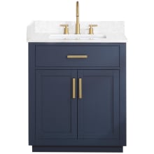Gavino 30" Free Standing Single Basin Vanity Set with Cabinet and Stone Composite Vanity Top