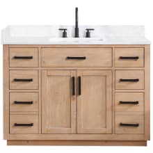 Gavino 48" Free Standing Single Basin Vanity Set with Cabinet and Stone Composite Vanity Top