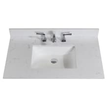 Frosinone 37" Engineered Stone Vanity Top with Backsplash