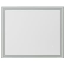 Livorno 30" x 36" Modern Rectangular Frameless Bathroom Wall Mirror with LED Lighting
