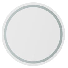 Padova 32" Diameter Contemporary Circular Frameless Bathroom Wall Mirror