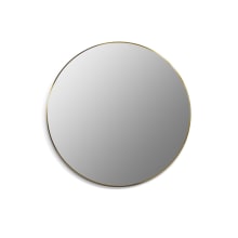 Liceo 42" Diameter Contemporary Circular Aluminum Framed Bathroom Wall Mirror
