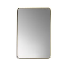 Nettuno 36" x 24" Contemporary Rectangular Aluminum Framed Bathroom Wall Mirror