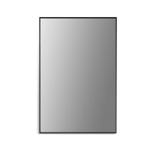 Sassi 36" x 24" Contemporary Rectangular Aluminum Framed Bathroom Wall Mirror