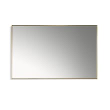 Sassi 30" x 48" Contemporary Rectangular Aluminum Framed Bathroom Wall Mirror