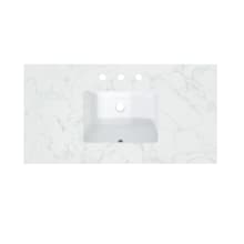 Ceres 43" Engineered Stone Vanity Top with Backsplash