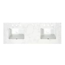 Ceres 61" Engineered Stone Vanity Top with Backsplash