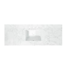 Ceres 61" Engineered Stone Vanity Top with Backsplash