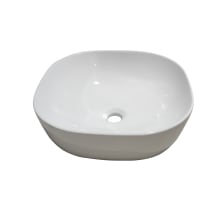 Zion 16-3/4" Square Ceramic Vessel Bathroom Sink