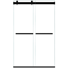 Marcelo 76" High x 48" Wide Bypass Frameless Shower Door with Clear Glass