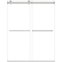 Marcelo 76" High x 60" Wide Bypass Frameless Shower Door with Clear Glass