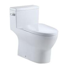 Veronoa 1.28 GPF One Piece Elongated Chair Height Toilet with Left Hand Lever - Seat Included