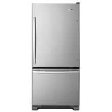 30 Inch Wide 18.7 Cu. Ft. Bottom Mount Refrigerator with Adjustable Door Bins
